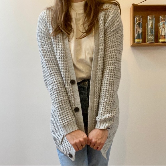 Grey Knit Cardigan - Picture 2 of 4